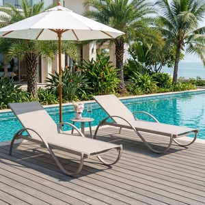 Silla de <span class=keywords><strong>Playa</strong></span> Plegable Moderna y Minimalista para Exteriores, de Aleación de Aluminio, Resistente al Agua y a los Rayos UV, para Piscina, <span class=keywords><strong>Playa</strong></span> o Patio - Product Image 3