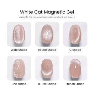 UR SUGAR 15ml Gel magnétique <span class=keywords><strong>blanc</strong></span> <span class=keywords><strong>effet</strong></span> œil de chat haute brillance OEM, vernis à ongles gel <span class=keywords><strong>effet</strong></span> œil de chat super brillant galactique clair de lune pour ongles - Product Image 6