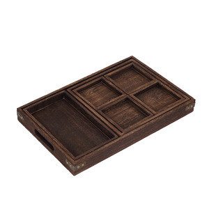 Juego de Bandeja para Té con Múltiples Compartimentos, para Preparar Té junto a la Estufa, Combinación de Siete Piezas, Duradero, para Uso en Hoteles, para Café y Té - Product Image 5