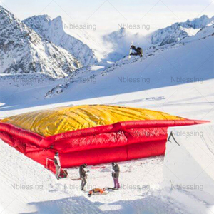Extreme Free Fall Sport Skiing Stunt <b>Inflatable</b> Jumping Landing Airbag Ramp Pad/Sloped Bikeparks Snowpark Eco-Friendly Skiing - Product Image 5