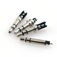 Prise casque mâle 3,5 mm en cuivre, stéréo TRS, plaqué or, haute durabilité, fils apparents 14 mm