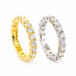 Gioielli Trendy <span class=keywords><strong>con</strong></span> Cristalli D Color a Fila Singola, Strass in Argento S925 Placcato Rodio, Taglio Pavé 2mm Moissanite - Product Image 1