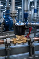 2W040-10 Electrovanne 2/2 voies AC220V à action directe normalement fermée Electrovanne d'eau 3/8 pouces