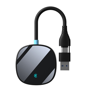 2024 P70บวกแอนดรอยด์ออโต้อะแดปเตอร์ OEM ODM สำหรับเล่นในรถยนต์แบบไร้สายกล่อง Ai แบบพกพา2 in 1สายไร้สาย - Product Image 1