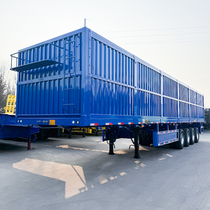 Semi-remorque en acier robuste, capacité de charge de 60 tonnes, livraison express, <span class=keywords><strong>transport</strong></span> de meubles, d'appareils électroménagers, logistique, <span class=keywords><strong>transport</strong></span> - Product Image 2