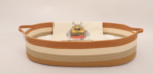 Cesta de Almacenamiento de Pañales <span class=keywords><strong>para</strong></span> Bebé de Tela Suave, <span class=keywords><strong>para</strong></span> Cómoda de Bebé, Cesta de Transporte Portátil <span class=keywords><strong>para</strong></span> Bebés - Product Image 4