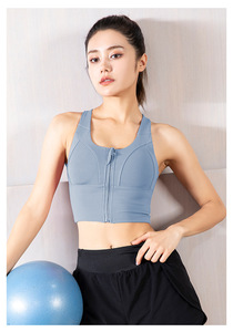 Sujetador Deportivo para Mujer OEM ODM con Cierre Frontal Alto para Entrenamiento, Yoga, Transpirable, con Diseño Cruzado, Nuevo, Antigolpes, Fitness, Tallas Grandes - Product Image 5