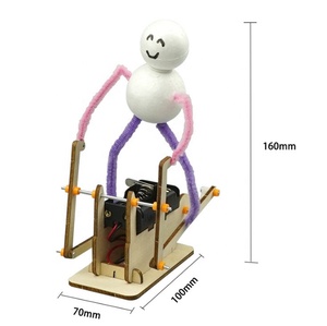 Robot de Madera y Plástico para Montar, Hecho a Mano, Tecnología DIY, Pequeño, para Experimentos Científicos en Escuelas Primarias y Secundarias, Juguete Educativo STEM para Niños - Product Image 1