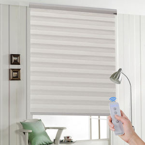 تعتيم الحراريات الحاجب اللفاف الستائر 100% البوليستر النسيج البريدي التلقائي الجاهزة مزدوجة زيبرا الستائر - Product Image 3