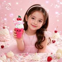 ISMAN 2ml IJsjes Lipgloss Tube Sundae Waffle Cup Fruit Straw Cherry Smile Roze Plastic Cosmetische Verpakking Groothandel Leeg