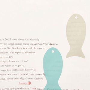 Customized Creative PET Fish-Shaped Self-Adhesive <b>Bookmark</b> Stickers Colorful School Supplies Labels for Study Office - Product Image 5