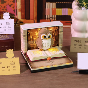 Bloc-notes 3D pop-up, best-seller transfrontalier, décoration de bureau créative, <span class=keywords><strong>calendrier</strong></span> en papier découpé, <span class=keywords><strong>calendrier</strong></span> personnalisé - Product Image 3