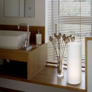 Copertura di illuminazione del <span class=keywords><strong>paralume</strong></span> del tubo di vetro del cilindro rotondo del borosilicato bianco smerigliato sabbiato su misura - Product Image 4