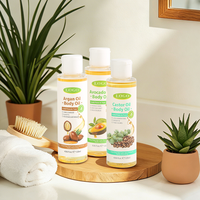 Huile de massage corporelle naturelle multi-usages à base de plantes (argan/avocat/coco/ricin/jojoba) pour la peau