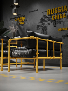 <span class=keywords><strong>Industrial</strong></span> Retro Clear Bar Iron and Pipe Card Table Creative Bar Sofá Set Cafetería <span class=keywords><strong>Muebles</strong></span> Restaurante Bar <span class=keywords><strong>Muebles</strong></span> - Product Image 2