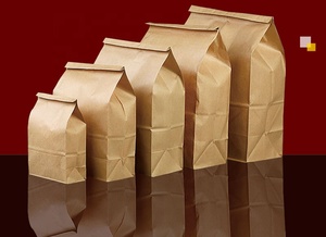 Sac en papier kraft, sac en papier avec votre propre LOGO, sac en papier personnalisé pour emballage de plats à emporter - Product Image 2