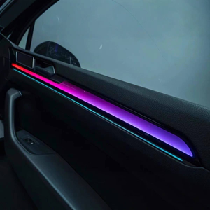Luce Ambientale per Auto SJC a 64 Colori, Stile Dinamico per Volkswagen <span class=keywords><strong>Passat</strong></span> B8 2017-2023, Accessori Interni per Upgrade - Product Image 5