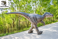 Marionnette de dinosaure réaliste grandeur nature personnalisée avec cadre métallique certifiée CE pour parcs à thème, spectacles intérieurs/extérieurs, maisons de jeux et jardins