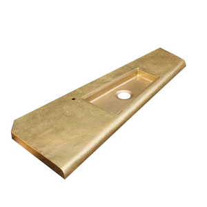 מותאם אישית מרוקע עתיק פליז וניטי למעלה עם נסתרת ניקוז עיצוב עבור שירותים - Product Image 1