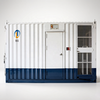 Centre de données conteneurisé avec refroidissement en-rangée, 20 armoires rack 42U, conteneurisé mobile de haute qualité pour les filiales bancaires