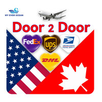 Ever Ocean Estimation Coût du dernier kilomètre au départ de Shenzhen Chine Agent de transport maritime Ddp Service de fret par courrier Air Express vers les États-Unis et le Canada