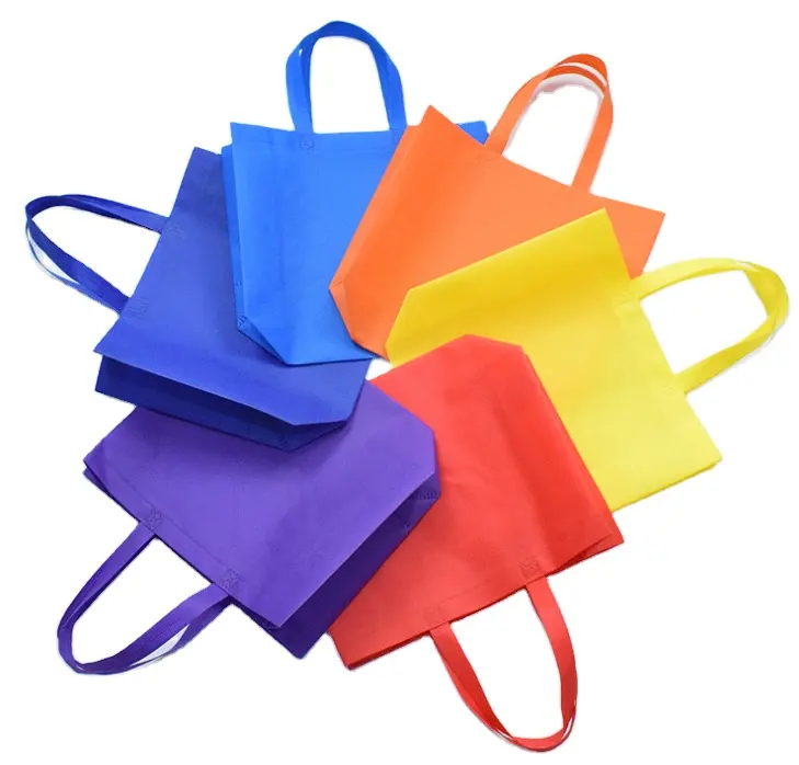 Ucuz Tote çanta özel baskılı süpermarket Logo ile alışveriş çantası ultrasonik olmayan dokuma alışveriş çantaları