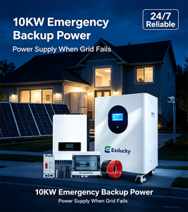 ESSLUCKY Sistema Solar Híbrido Completo de 5KW 10KW 12KW 20KW con Batería de Iones de Litio de 20KWH 30KWH para Uso Comercial - Product Image 5