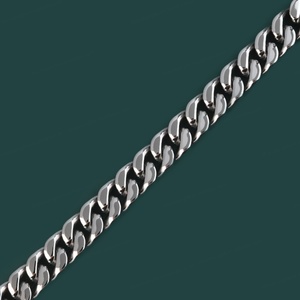 Nueva Pulsera de Cadena de Acero Inoxidable Clásica para Hombre y Mujer, Estilo Cubano, con Cierre Iced, Regalo de Joyería de Moda - Product Image 4