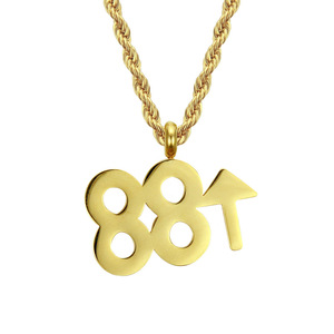 Nuevo Collar con Colgante de Número de Aleación con Diseño Urbano Personalizado 2026, Estilo Hiphop Rap, Collares para Hombre, Joyería de Moda al por Mayor - Product Image 6