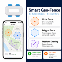 Traceur GPS Mini G67 4G pour Animaux de Compagnie avec LED Couleur pour Localiser Mon Chat, Suivi en Temps Réel via APP, Surveillance d'Activité, Sans Abonnement