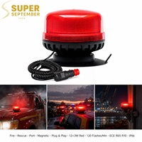 Luces de Emergencia LED de 12-24V, Azul, Ámbar, Rojo, Pequeñas y Planas, con Imán o Montaje con Tornillos, Garantía de 3 Años