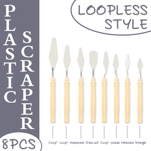 Đa Chức Năng Tam Giác Nhỏ Nhựa Rắn Gỗ Thép Không Gỉ Thìa Sơn Dầu Scraper Set Cho Sắc Tố Pha Trộn Công Cụ Nghệ Thuật - Product Image 3