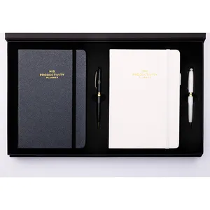 Kustom Dicetak Dijahit A5 Hardcover Agenda Harian Undated Diary Planner 2022 2023 Organizer Notebook