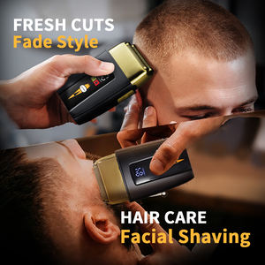 Профессиональный набор для стрижки волос и бороды LILIPRO M20 & S20: триммер с нулевым зазором и сетчатая бритва, перезаряжаемый, для парикмахеров - Product Image 6