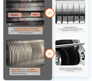 <span class=keywords><strong>Cuchillo</strong></span> rebanador de <span class=keywords><strong>carne</strong></span> de acero inoxidable Horizontal eléctrico de nueva condición uso en restaurante doméstico hecho en China <span class=keywords><strong>cuchillo</strong></span> de corte intercambiable - Product Image 5