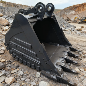 Cucharón de Roca Reforzado de Alta Resistencia para Excavadora Kobelco SK260 con Protectores Laterales y Cubiertas de Talón, Accesorio de Alta Resistencia al Desgaste - Product Image 6