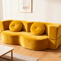 Nuevo Sofá Cama de Tela Comprimida con Embalaje Estándar 2025, Sofá Modular Convertible 2 en 1, Plegable, Duradero y Moderno para Hotel