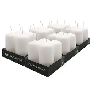 Wholesale Australia Large White Pillar Candles unscented white candles for decorative