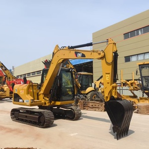 Mini-excavatrice sur chenilles CAT 307D d'occasion, 7 tonnes, petite pelle Caterpillar d'origine pour travaux d'aménagement paysager et de construction de canalisations municipales - Product Image 1