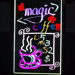 Panneau d'affichage de <span class=keywords><strong>dessin</strong></span> lumineux Tableau d'affichage polychrome clignotant Tableau d'écriture LED acrylique - Product Image 3