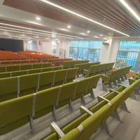 Ensemble de bureau et de chaise d'école pliable et durable au design moderne, adapté aux salles de classe à étages, aux salles de conférence et aux lieux de formation