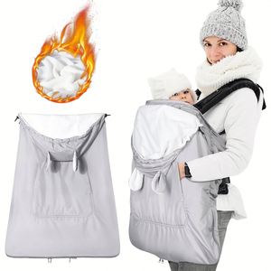 Housse de porte-bébé d'hiver, housse de porte-bébé universelle pour temps froid, excellente écharpe imperméable et résistante au froid pour poussettes - Product Image 2