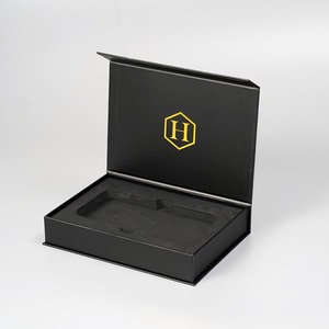 Blue Clothing Scarves Rigid Cardboard Magnetic Paper Boxes Recyclable Magnet Gift Packaging <b>Box</b> With Custom Logo - Product Image 2