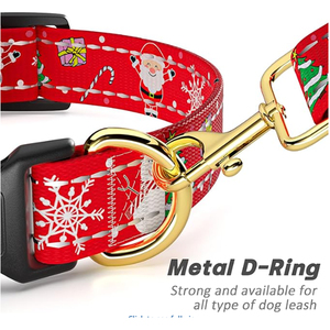 Collar de perro con lazo de lujo de diseñador personalizado de Navidad al por mayor de fábrica, collares y correas desmontables ajustables para mascotas para perros pequeños - Product Image 6