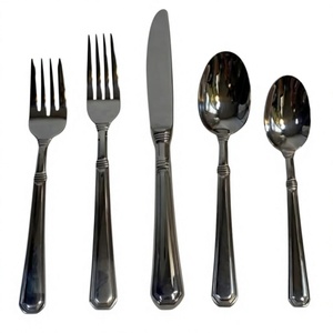Juegos de cubiertos metálicos reutilizables, aptos para lavavajillas, ecológicos, cubiertos metálicos de alta calidad, en oferta, para restaurantes. - Product Image 1