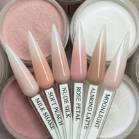 Poudre à ongles acrylique transparente de qualité professionnelle 3 en 1, non toxique, avec logo personnalisé, 1OZ 2OZ 4OZ, pour manucure DIY et art des ongles