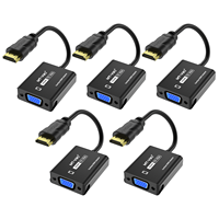 2024 nouveau Design 1080P 60Hz adaptateur HDMI vers VGA, MT-VIKI 23cm Logo personnalisé câble convertisseur HDMI vers VGA