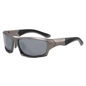 Lunettes de soleil polarisées pour hommes, style sport, monture noire, verres TAC, protection UV390, pour la conduite, le cyclisme, la randonnée, style tendance - Product Image 3