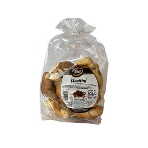 Tissi 250g X 9 Piezas, Pasas de Uva Reutilizables UVettini, Textura Suave, Harina de Trigo, Pan Italiano - Product Image 1