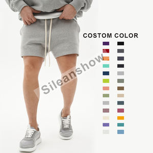 Shorts de jogging pour hommes en coton 100% bon marché en gros, style boxe personnalisé, décontractés, taille mi-haute, fermeture élastique, respirants, avec poches - Product Image 4